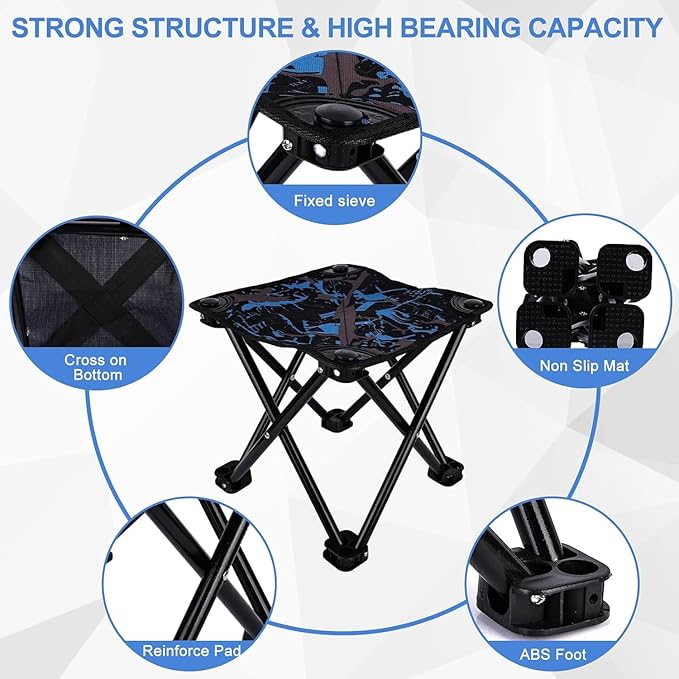 Pocket Chair for Camping, Backpacking, Hiking, Picnic, Garden